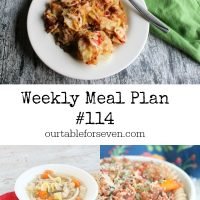 Weekly Meal Plan 114- Table for Seven