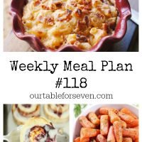 Weekly Meal Plan 118- Table for Seven #mealplan #menuplanning