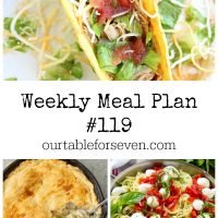 Weekly Meal Plan - Table for Seven