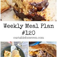 Weekly Meal Plan 120 Table for Seven #mealplan #mealplanning