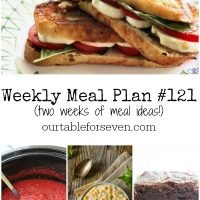Weekly Meal Plan 121- Table for Seven #mealplan