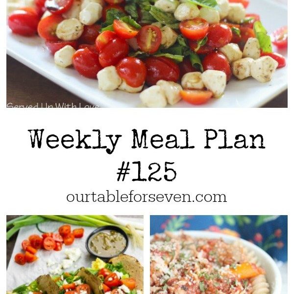 Weekly Meal Plan - Table for Seven
