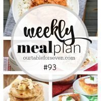 Weekly Meal Plan 93 #menuplan #mealplan #mealplanning