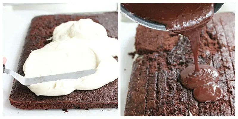 Whoopie Pie Cake #cake #whoopiepies #chocolate #cakemix #tableforsevevnblog #dessert 